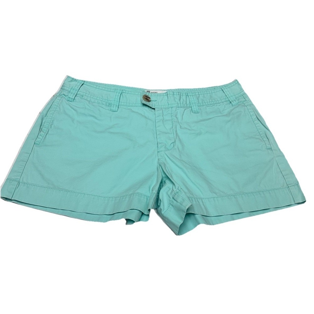 Women's Gap Favorite Mint Khaki Shorts Size 12 100% Cotton Essential Classic